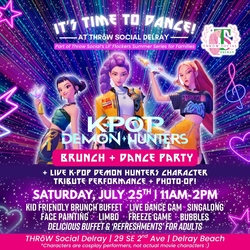 K-Pop Demon Hunters Brunch & Show | Kids Dance Party @ Throw Social Delray