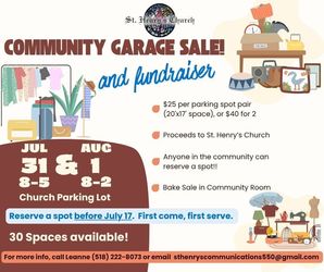 St. Henry's Averill Park Community Garage Sale & Fundraiser