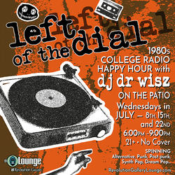 Left of the Dial: 1980s College Radio Happy Hour w/ DJ Dr Wisz