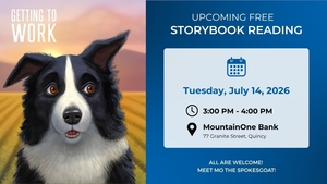 MountainOne to Host Children’s Book Readings Featuring Mo the Spokesgoat at Quincy Branch