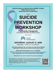 Suicide Prevention Workshop for Family Caregivers