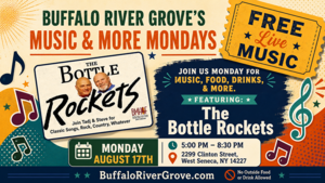 🎶FREE Concert: Live Music by the Bottle Rockets at the Buffalo River Grove!