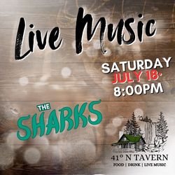 The Sharks playing on Saturday at 41 North Tavern, St. John , Indiana