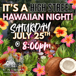 High Street Hawaiian Night at 41 North Tavern – A Tropical Saturday Night in St. John!