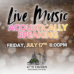 Acoustically Speaking Live – Friday Night Acoustic Music at 41 North Tavern