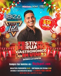 Pedro Loly Live in Salt Lake City | Peruvian Gastronomic Festival | July 19, 2026