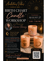 Birth Chart Candle Workshop with Astrologer Karina Ramsey