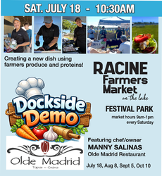 Racine Farmers Market Dockside Demo-Cooking Show