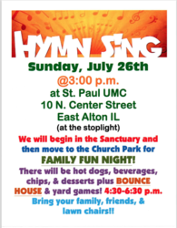 Free Hymn Sing and Family Fun Night