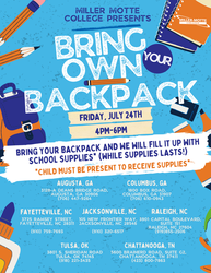 Miller-Motte College Tulsa Presents: Bring Your Own Backpack Event