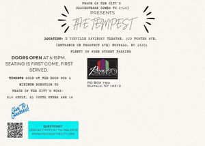 Shakespeare Comes To (716) Presents Our Adaptation Of The Tempest