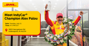 Meet IndyCar Champion Alex Palou at New DHL ServicePoint Opening