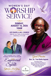Lee Chapel AME annual Women's Day Worship Service