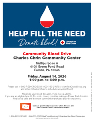 Charles Chrin Community Blood Drive