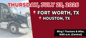 Plan Ahead for the July Equipment Auction in Fort Worth Houston