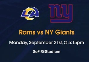 2026 Rams vs NY Giants