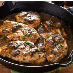 Chicken Marsala with Spinach Salad Cooking Class for Ages 21+