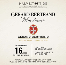Harvest Tide Bethany Wine Dinner
