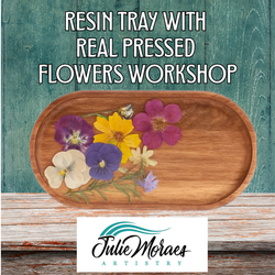 Pressed Flower Resin Tray