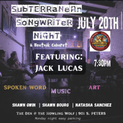 SubTeRRaNeAn SoNgWriTer NiGhT w/ Natasha Sanchez, Shawn Bourg, Shawn Gwin & Jack Lucas