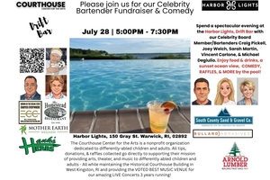 Harbor Lights Celebrity Bartending Fundraiser & Comedy 7/28/26 TUE 5PM
