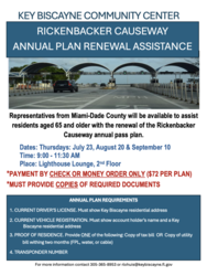 Rickenbacker Annual Pass Renewal Assistance