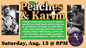 Peaches & Karim LIVE at Caledonia Brewing on Saturday, Aug. 15!