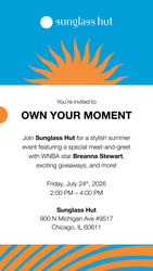 Sunglass Hut Chicago: Own Your Moment Summer Event