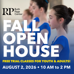 Ruth Page Center for the Arts Kicks Off Its Fall Registration with an Open House, Sunday, August 2
