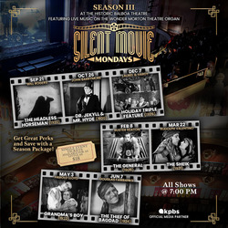 Silent Movie Mondays: Laurel & Hardy Holiday Triple Feature Starring Laurel & Hardy, organist Russ P