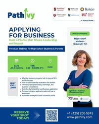 Applying for Business: Build a Profile That Shows Leadership and Impact