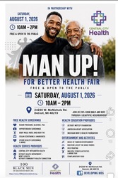 MAN UP! For Better Health Fair AUG. 1