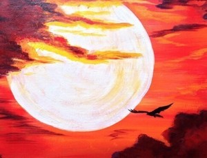 "Fiery Sunset" In-Studio Paint Party!