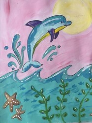 "Dolphin Fun" In-Studio Paint Party!