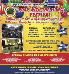 Upper Lehigh Lions Club "Roar with the Lions" Festival