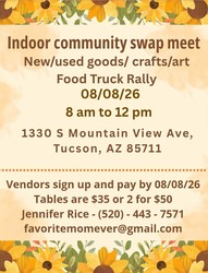 Community Swap Meet 8/8      8a-1p