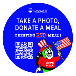 Jet’s Pizza Partners with GiftAMeal to Help Donate 10,000  Meals in Celebration of America’s 250th