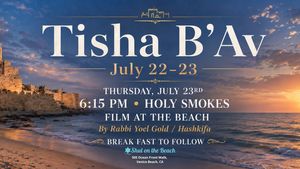 Tisha B'Av at the Shul on the Beach