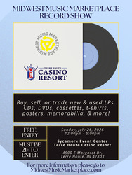 Midwest Music Marketplace Record Show at Terre Haute Casino and Resort