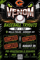 Pascack Valley Venom Hosting Free Tryouts 8/29