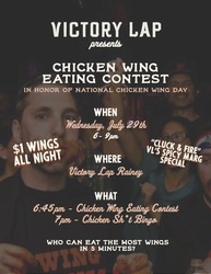 Victory Lap Rainey's National Chicken Wing Day