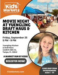 Kids Market at Yuengling Brewery's Movie Night
