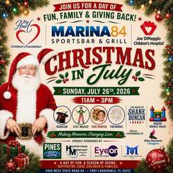 Christmas In July at Marina84 Sportsbar & Grill