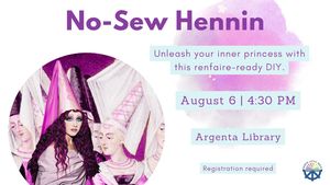 No-Sew Hennin (Registration Required)