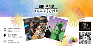 Desert Cactus Sip and Paint – Includes Drink