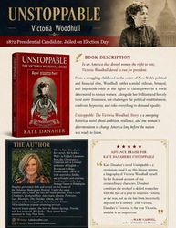 Unstoppable: The Victoria Woodhull Story. Book signing by local author, Kate Danaher