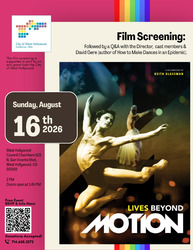 Keith Glassman’s “Lives Beyond Motion” World-Renowned Dancers, Free Screening, Director-Cast Q&A