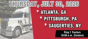 Online Tractor Auction Pittsburgh, PA on July 30, 2026