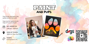 Paint and Pups – Ages 8+! Canvas Comes Traced
