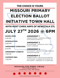 Missouri Primary Election Ballot Initiative Townhall